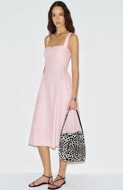 New Reformation Roma Linen Dress Cherry Blossom, Light Pink Size 4